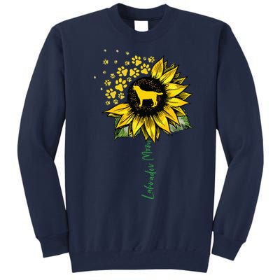 Labrador Mom Sunflower Labrador Retriever Gifts Dog Mom Mama Tall Sweatshirt