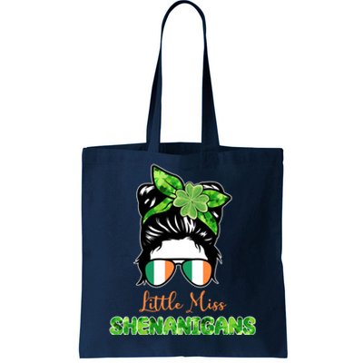 Little Miss Shenanigans Hair Bun St Patrick's Day Tote Bag