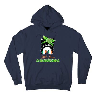 Little Miss Shenanigans Hair Bun St Patrick's Day Tall Hoodie