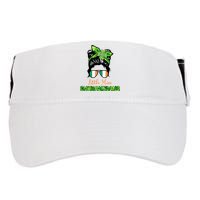 Little Miss Shenanigans Hair Bun St Patrick's Day Adult Drive Performance Visor