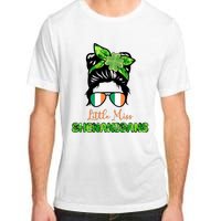 Little Miss Shenanigans Hair Bun St Patrick's Day Adult ChromaSoft Performance T-Shirt