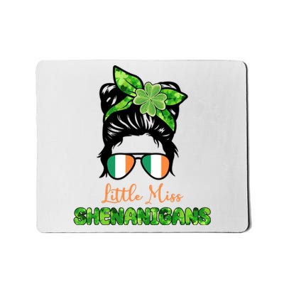 Little Miss Shenanigans Hair Bun St Patrick's Day Mousepad