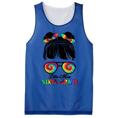 Little Miss Sixth Grade Back To School Gift 6Th Grade Gift Mesh Reversible Basketball Jersey Tank