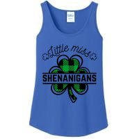 Little Miss Shenanigans Patrick's Day Leopard Shamrock Irish Meaningful Gift Ladies Essential Tank