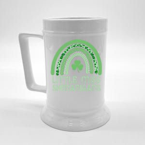 Little Miss Shenanigans St Patrick's Day Clover Rainbow Gift Beer Stein