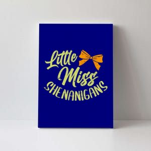 Little Miss Shenanigans Saint Patricks Day Great Gift Canvas