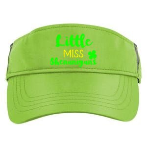 Little Miss Shenanigans St Patrick's Day Irish Gift Adult Drive Performance Visor