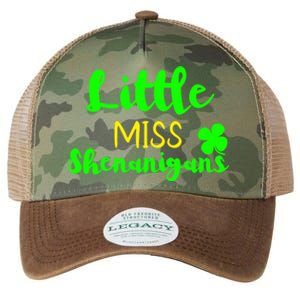 Little Miss Shenanigans St Patrick's Day Irish Gift Legacy Tie Dye Trucker Hat