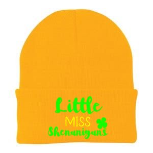 Little Miss Shenanigans St Patrick's Day Irish Gift Knit Cap Winter Beanie