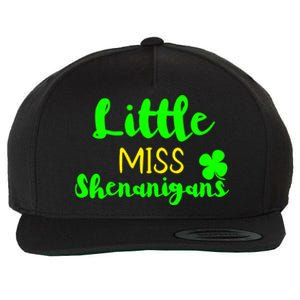 Little Miss Shenanigans St Patrick's Day Irish Gift Wool Snapback Cap