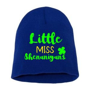 Little Miss Shenanigans St Patrick's Day Irish Gift Short Acrylic Beanie