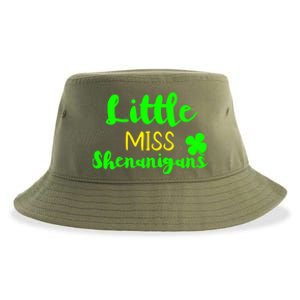 Little Miss Shenanigans St Patrick's Day Irish Gift Sustainable Bucket Hat