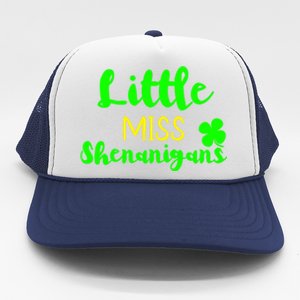 Little Miss Shenanigans St Patrick's Day Irish Gift Trucker Hat