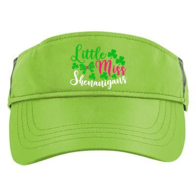 Little Miss Shenanigans Funny Gift Funny St Patricks Day Shamrock Gift Adult Drive Performance Visor