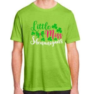 Little Miss Shenanigans Funny Gift Funny St Patricks Day Shamrock Gift Adult ChromaSoft Performance T-Shirt