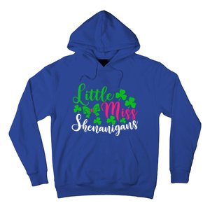 Little Miss Shenanigans Funny Gift Funny St Patricks Day Shamrock Gift Hoodie