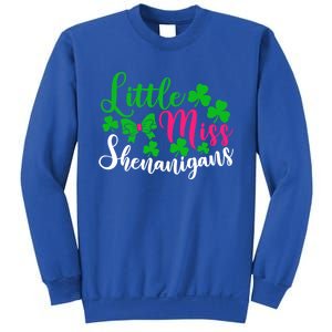 Little Miss Shenanigans Funny Gift Funny St Patricks Day Shamrock Gift Sweatshirt