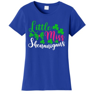 Little Miss Shenanigans Funny Gift Funny St Patricks Day Shamrock Gift Women's T-Shirt