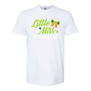 Little Miss Shenanigans Gift Softstyle CVC T-Shirt