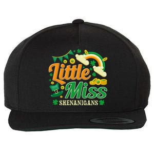 Little Miss Shenanigans And St Patricks Day Gift Wool Snapback Cap