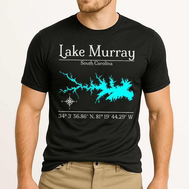 Lake Murray South Carolina Cooling Performance Crew T-Shirt