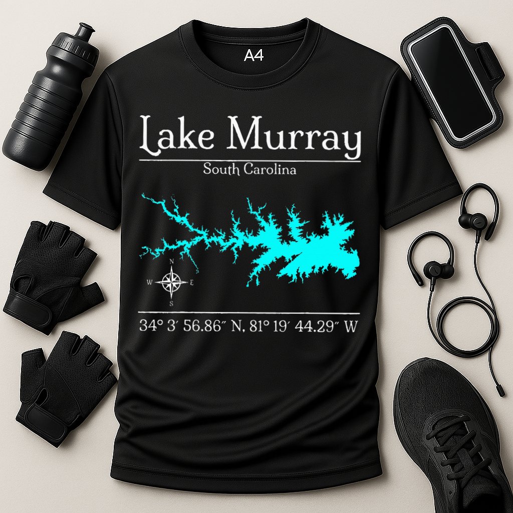Lake Murray South Carolina Cooling Performance Crew T-Shirt