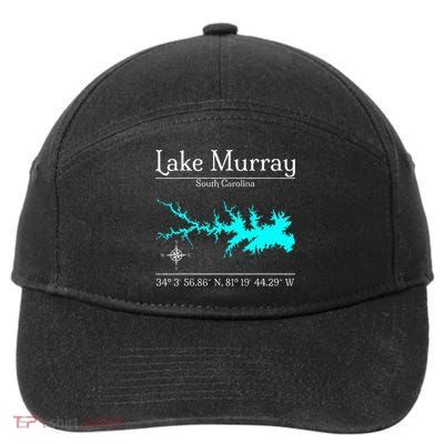 Lake Murray South Carolina 7-Panel Snapback Hat