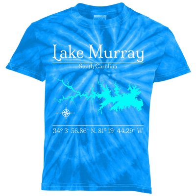 Lake Murray South Carolina Kids Tie-Dye T-Shirt