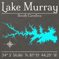 Lake Murray South Carolina Cotton Canvas Backpack