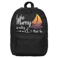 Lake Murray South Carolina Lake Is Calling 16 in Basic Backpack