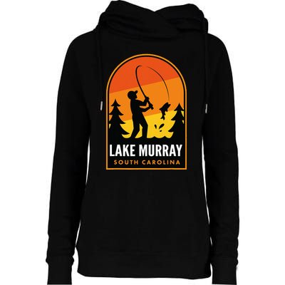 Lake Murray South Carolina Fishing Womens Funnel Neck Pullover Hood