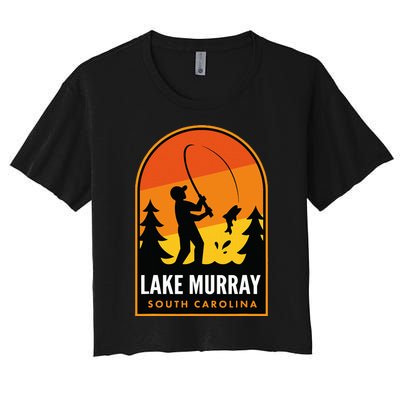 Lake Murray South Carolina Fishing Women's Crop Top Tee