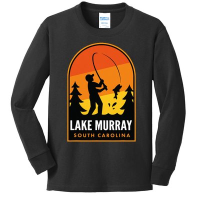 Lake Murray South Carolina Fishing Kids Long Sleeve Shirt