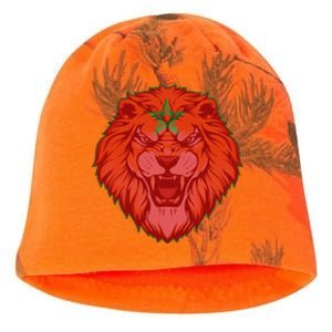 Lion Moroccan Soccer Supporter Morocco Flag Soccer Lover Gift Kati - Camo Knit Beanie