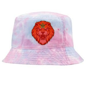 Lion Moroccan Soccer Supporter Morocco Flag Soccer Lover Gift Tie-Dyed Bucket Hat