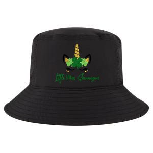 Little Miss Shenanigans Unicorn St Patrick's Day Cool Gift Cool Comfort Performance Bucket Hat