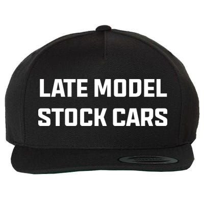 Late Model Stock Cars Wool Snapback Cap