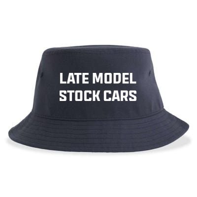 Late Model Stock Cars Sustainable Bucket Hat