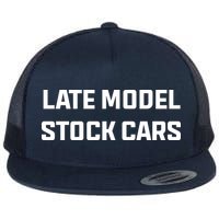 Late Model Stock Cars Flat Bill Trucker Hat