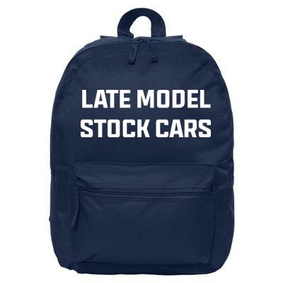 Late Model Stock Cars 16 in Basic Backpack