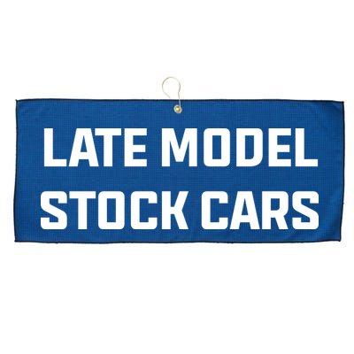 Late Model Stock Cars Large Microfiber Waffle Golf Towel