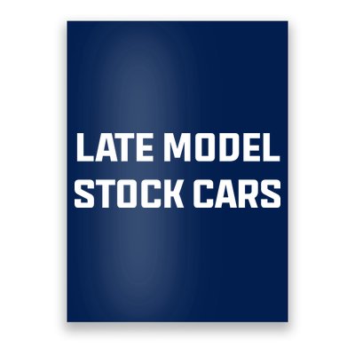 Late Model Stock Cars Poster