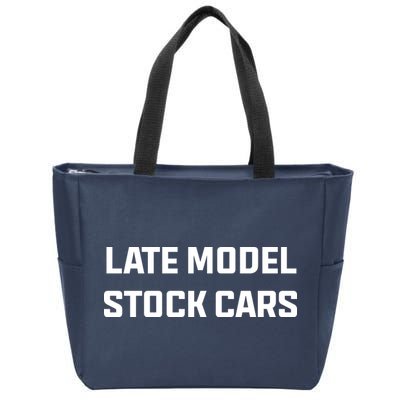 Late Model Stock Cars Zip Tote Bag
