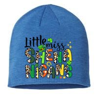 Little Miss Shenanigans Leopard Shamrock St Patrick's Day Gift Sustainable Beanie