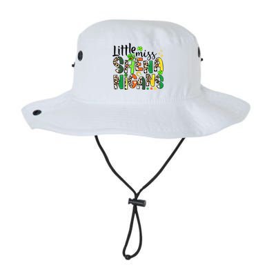 Little Miss Shenanigans Leopard Shamrock St Patrick's Day Gift Legacy Cool Fit Booney Bucket Hat