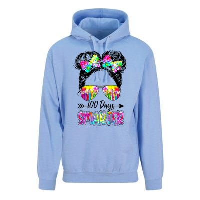 Little Miss Smarter 100 Days Of School Teacher Student Cool Gift Unisex Surf Hoodie