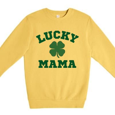 Lucky Mama St Patrick's Day Mom Gift Premium Crewneck Sweatshirt