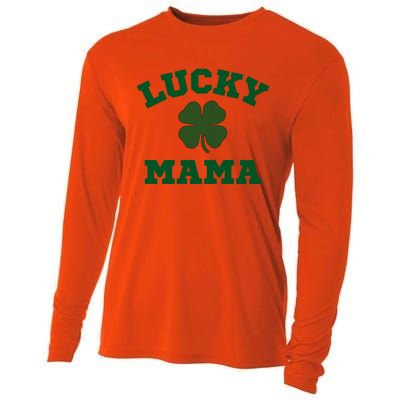 Lucky Mama St Patrick's Day Mom Gift Cooling Performance Long Sleeve Crew