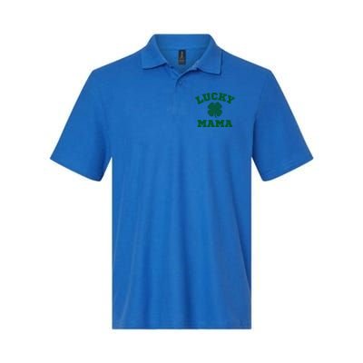 Lucky Mama St Patrick's Day Mom Gift Softstyle Adult Sport Polo