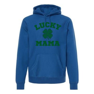 Lucky Mama St Patrick's Day Mom Gift Premium Hoodie